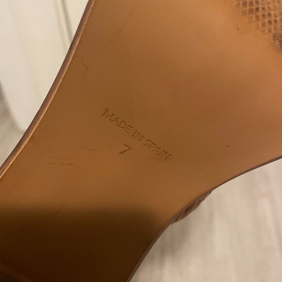 ASOS Rochelle Premium Leather Platform Heel Ankle Boots in Camel Size 7 - Picture 5 of 5